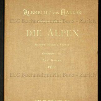 Geiser, Karl: -Albrecht von Haller -