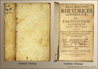 Voss, Gerhard Johannes: -Rhetorices contractae,