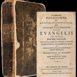 Goffiné, Leonhard: -Catholicas instructiuns dil R. P. (Leonhard) Goffine Praemonstratenser ner cuortas explicatiuns dilgs evangelis sin tuttas domengias ...