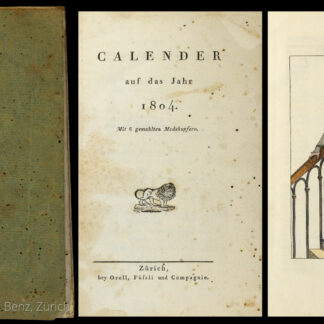 -Calender auf das Jahr 1804.