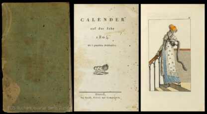 -Calender auf das Jahr 1804.