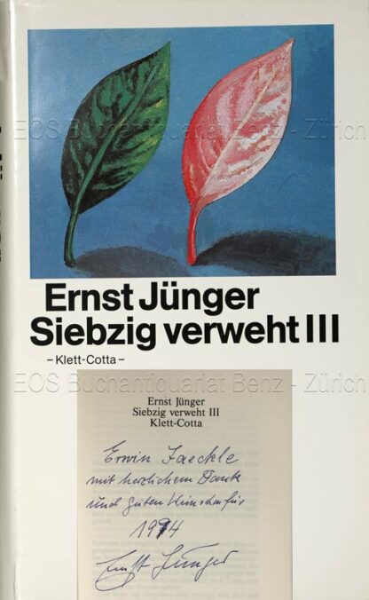 Jünger, Ernst: -Siebzig verweht.