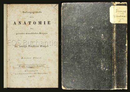 Hempel, Adolph Friedrich: -Anfangsgründe der Anatomie