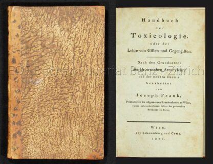 Frank, Joseph: -Handbuch der Toxicologie,