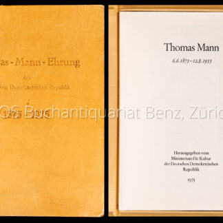 -Thomas-Mann-Ehrung der DDR.