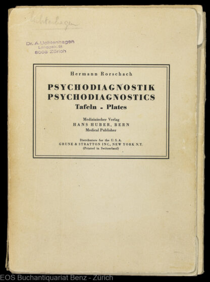 Rorschach, Hermann: -Psychodiagnostik / Psychdignostics