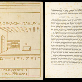Koch, Alexander: -Farbige Wohnräume der Neuzeit.