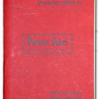 Wirz, Victor: -Bericht über den Männerchor Zürich in seinem 82. Vereinsjahr 1908/09