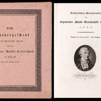 Bürkli, J. G.: -Biographie von Joseph Haydn.