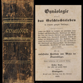 Flittner, Christian Gottfried: -Gynäologie, oder das Geschlechtsleben in seinem ganzen Umfange.