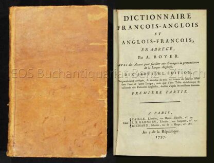 -Dictionnaire françois-anglois et anglois françois,