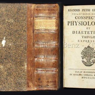 Eberhard, Johann Peter: -Conspectus physiologiae et diaeteticae tabulis expressus (I).