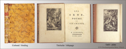 Rosoi, B.F. du: -Les sens, poëme en six chants.