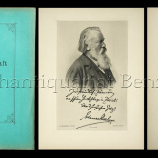 Steiner, A: -Biographie von Johannes Brahms (1833-1897)