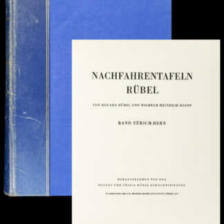 Rübel, Eduard und Ruoff, Wilhelm Heinrich: -Nachfahrentafeln Rübel. - Band Zürich - Bern