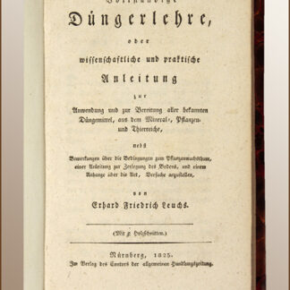 Leuchs, Erhard Friedrich: -Vollständige Düngerlehre,