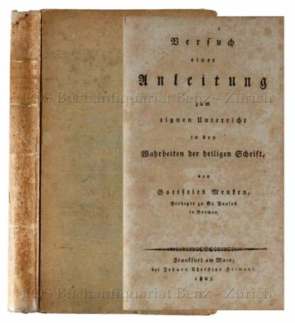 Menken, Gottfried: -Versuch einer Anleitung zum eignen Unterricht in den Wahrheiten der heiligen Schrift.