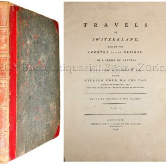 Coxe, William: -Travels in Switzerland,