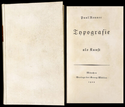 Renner, Paul: -Typografie