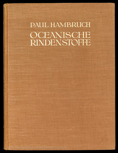 Hambruch, Paul: -Oceanische Rindenstoffe.