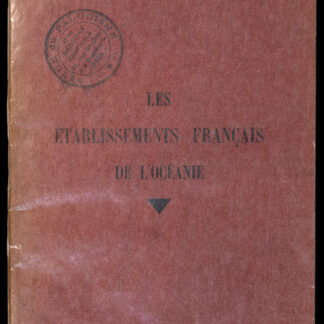 Sasportas, L.: -Les établissements français de l'Océanie.