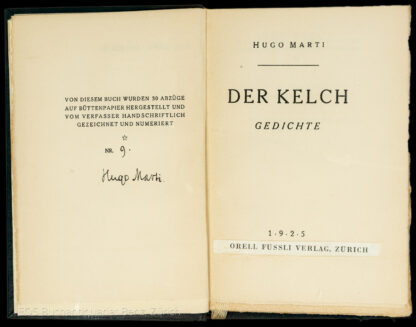 Marti, Hugo: -Der Kelch.