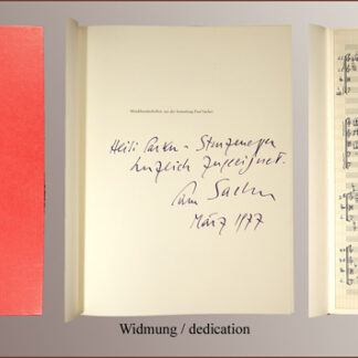 -Musikhandschriften aus der Sammlung Paul Sacher.