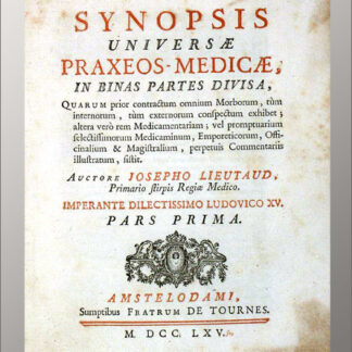 Lieutaud, Joseph: -Synopsis universae praxeos-medicae,