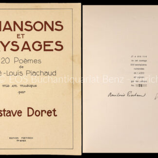 Doret, Gustav: -Chansons et paysages.