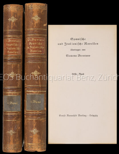 Zayas y Sotomayor, María de: -Spanische und italienische Novellen übertragen von Clemens Brentano.