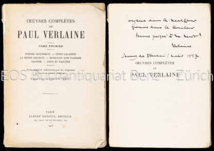 Verlaine, Paul: -Oeuvres complètes.