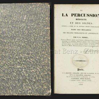 Piorry, P(ierre)-A(dolphe): -De la percussion médiate et des signes