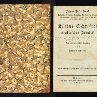 Frank, Johann Peter: -Kleine Schriften praktischen Inhalts.