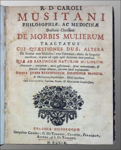 Musitano, Carlo: -De morbis mulierum.