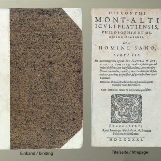 Montaltus, Hieronymus: -De homine sano libri III; in quorum primo agitur de natura et substantia hominis;