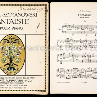 Szymanowski, Karol: -Fantaisie pour piano. Op. 14.