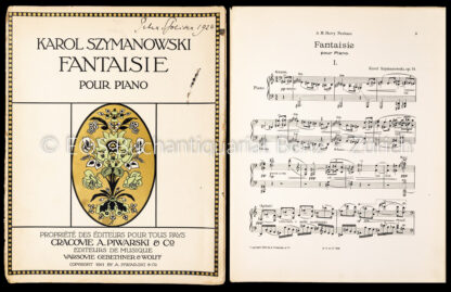 Szymanowski, Karol: -Fantaisie pour piano. Op. 14.