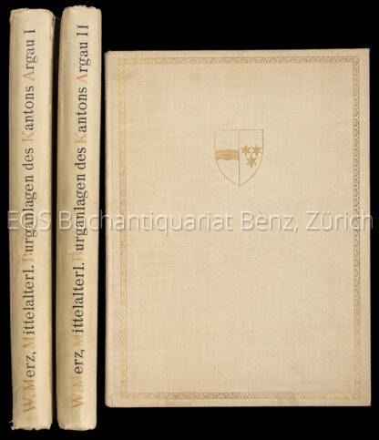 Merz, Walther: -Die mittelalterlichen Burganlagen und Wehrbauten des Kantons Argau (sic). Mit Unterstützung der histor. Gesellschaft und in Verbindung mit mehreren Mitarbeitern herausgegeben.