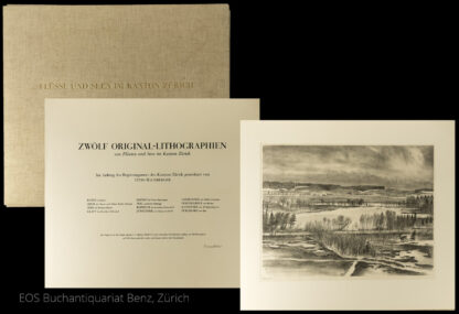 Baumberger, Otto: -Zwölf Original-Lithographien von Flüssen und Seen im Kanton Zürich.