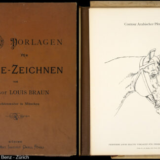 Braun, Louis: -Vorlagen für Pferde-Konstruktionszeichnungen.