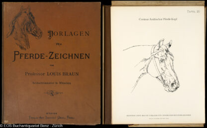 Braun, Louis: -Vorlagen für Pferde-Konstruktionszeichnungen.