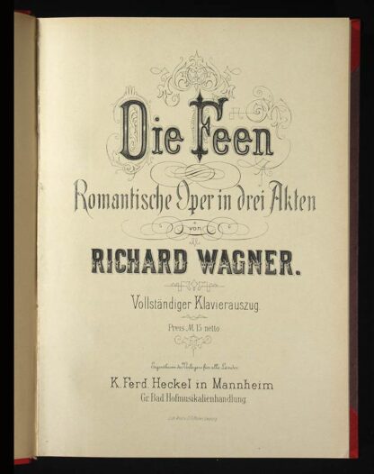 Wagner, Richard: -Die Feen.