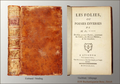 Fleury, Jacques: -Les folies ou poesies diverses.