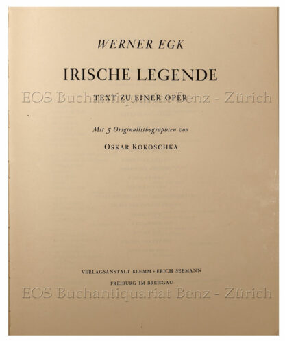 Egk, Werner: -Irische Legende.