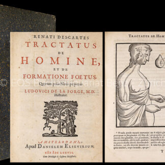 Descartes, René: -Tractatus de homine, et de formatione foetus.