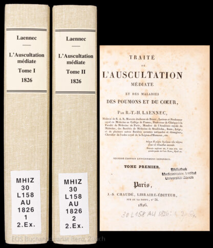 Laennec, René Theophile Hiacynthe: -Traité l'auscultation médiate et des maladies des poumons et du coeur.