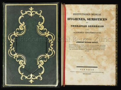 Knolz, Joseph Johann: -Institutiones medicae, hygienes, semiotices et therapiae generalis usui academico adcommodatae.