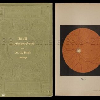 Haab, O(tto): -Atlas und Grundriss der Ophtalmoscopie und ophtalmoscopischen Diagnostik.