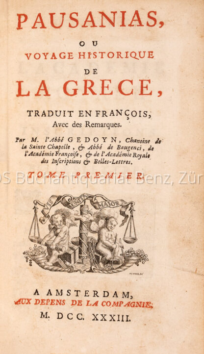 Pausanias:  Pausanias, ou voyage historique de la Grece, – Bild 2